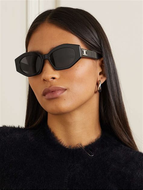 celine eva cat-eye plastic sunglasses|Celine cat eye sunglasses sale.